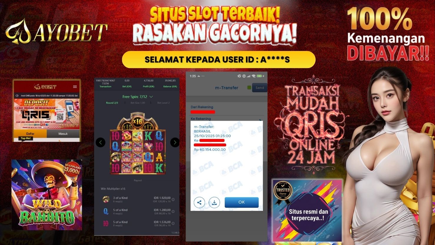 AYOBET JACKPOT SLOT WILD BANDITO